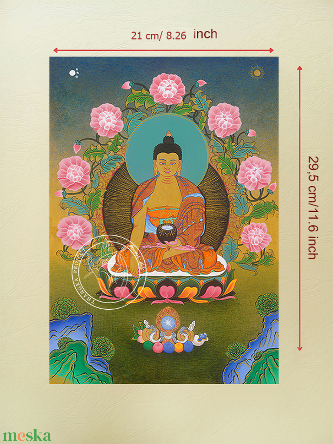 Sákjamuni Buddha giclée nyomat - művészet - grafika & illusztráció - művészi nyomat - Meska.hu