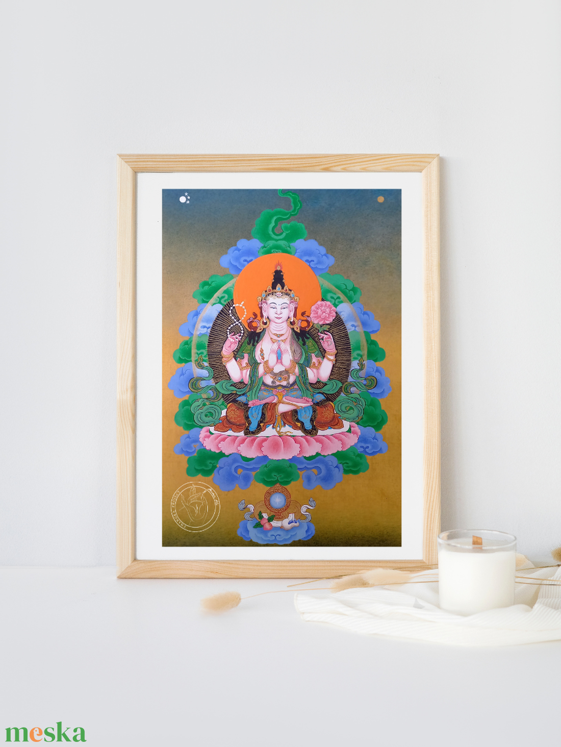 Avalókitésvara / Csenrézi művészi nyomat - művészet - grafika & illusztráció - művészi nyomat - Meska.hu Avalókitésvara / Csenrézi művészi nyomat - művészet - grafika & illusztráció - művészi nyomat - Meska.hu