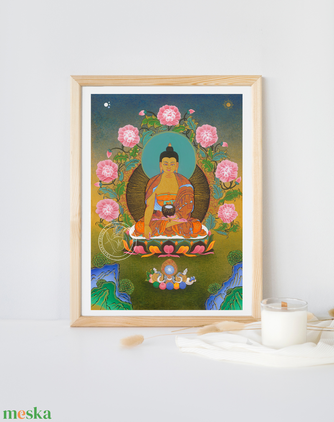 Sákjamuni Buddha művészi nyomat - otthon & életmód - dekoráció - kép & falikép - plakát - Meska.hu