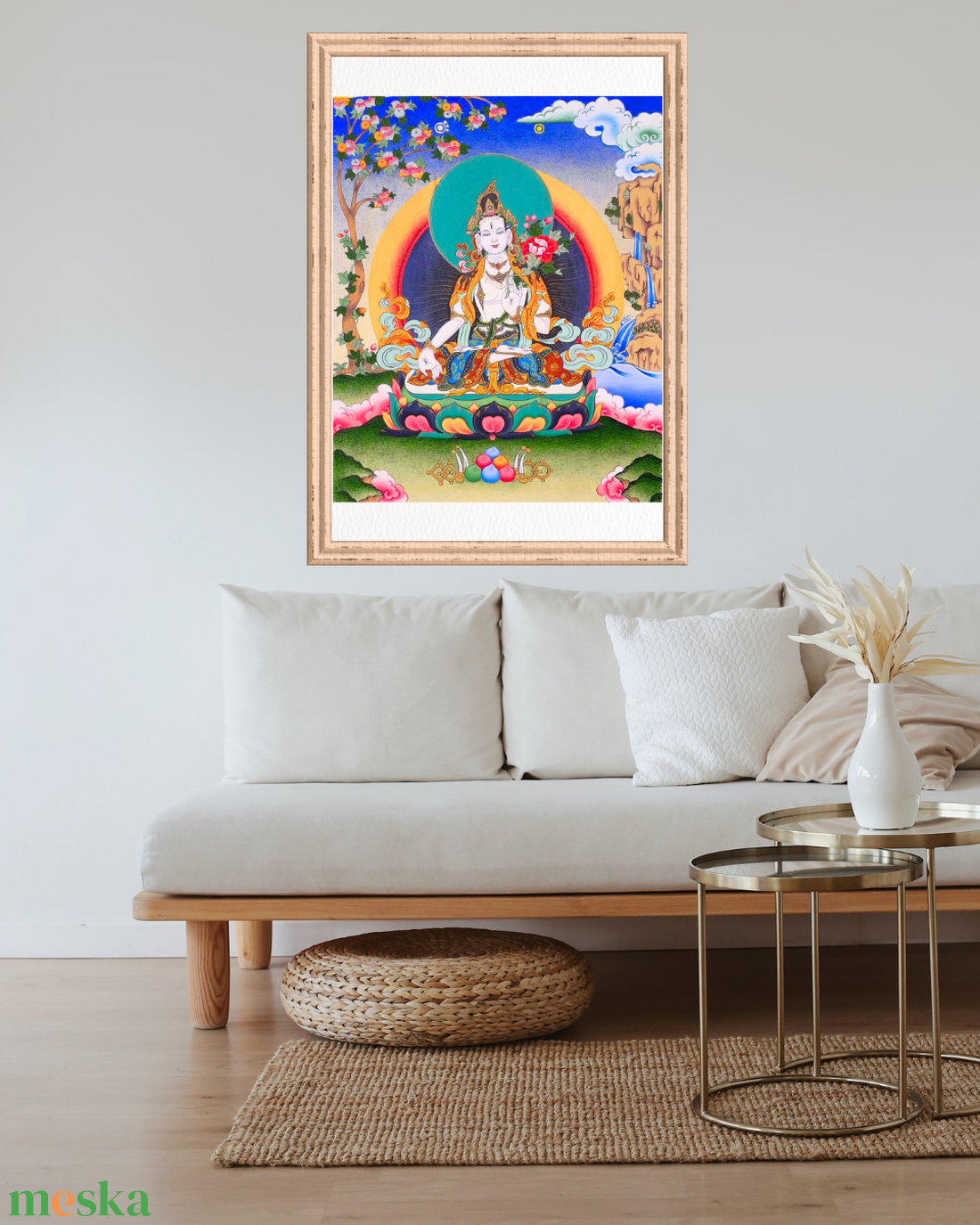 Buddhista Fehér Tárá giclée nyomat - művészet - grafika & illusztráció - művészi nyomat - Meska.hu