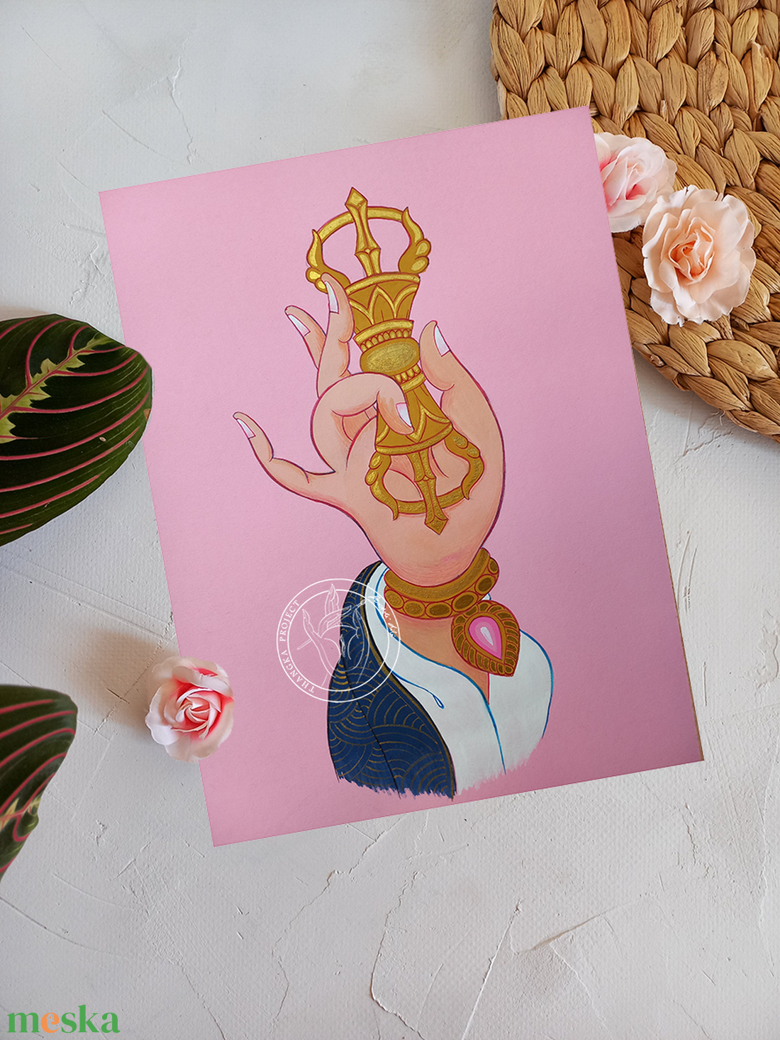 Kéz vadzsrával giclée nyomat - művészet - grafika & illusztráció - művészi nyomat - Meska.hu
