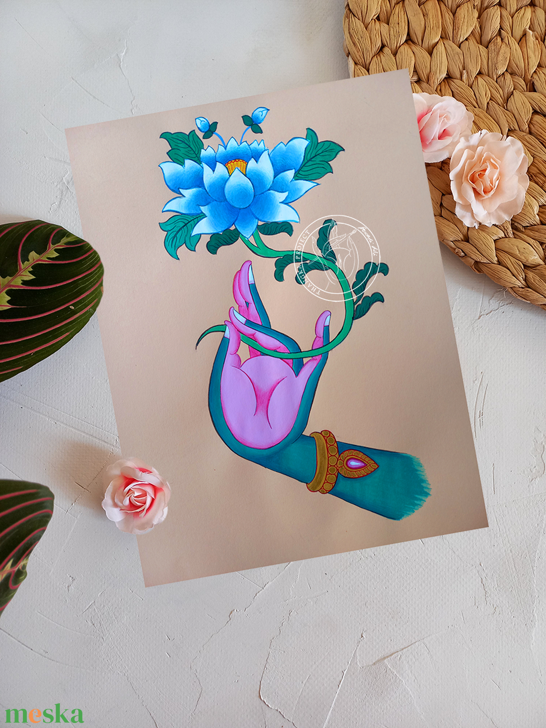 Tárá keze lótusszal giclée nyomat - művészet - grafika & illusztráció - művészi nyomat - Meska.hu Tárá keze lótusszal giclée nyomat - művészet - grafika & illusztráció - művészi nyomat - Meska.hu