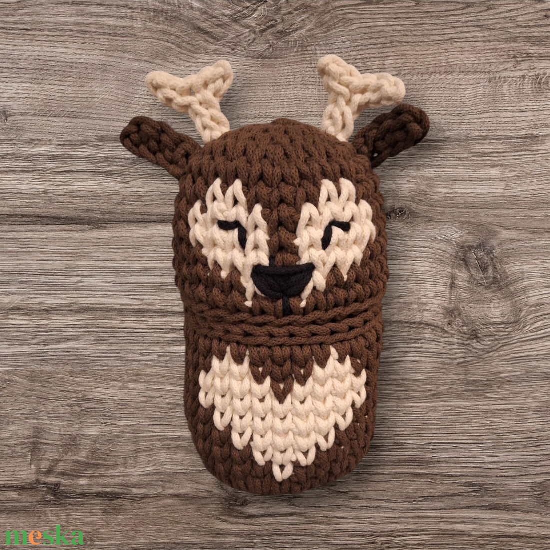 Matrjoska szarvas tároló - otthon & életmód - dekoráció - asztal és polc dekoráció - horgolt & csipketerítő - Meska.hu