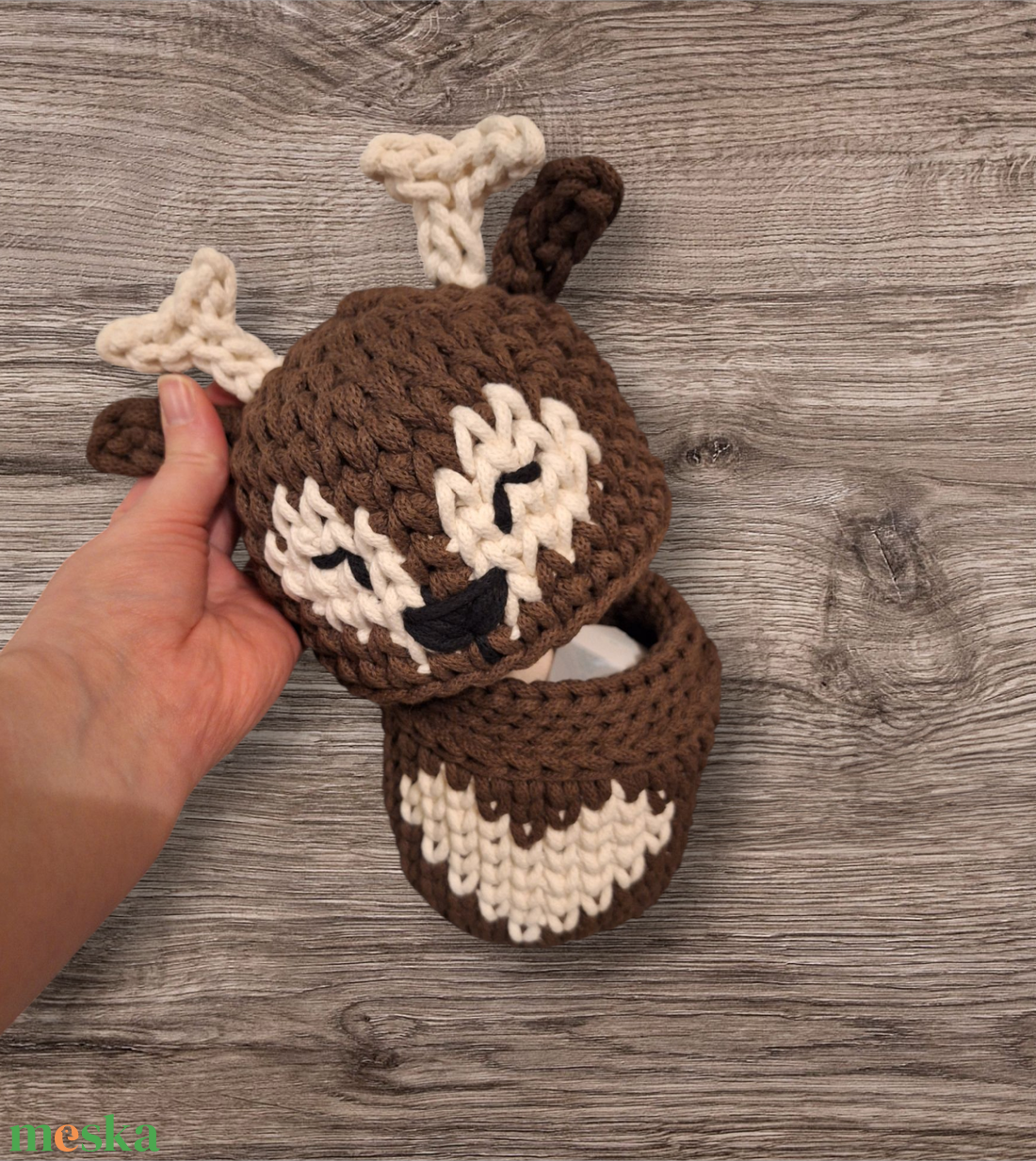 Matrjoska szarvas tároló - otthon & életmód - dekoráció - asztal és polc dekoráció - horgolt & csipketerítő - Meska.hu