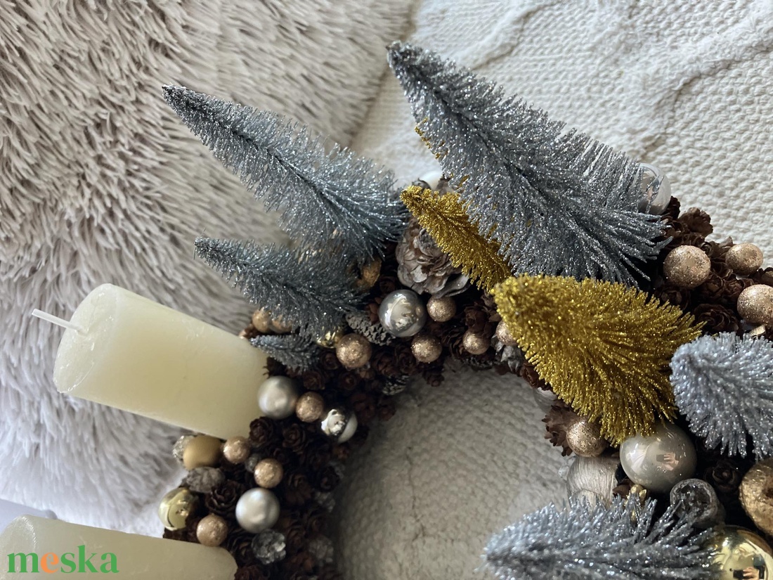 Csillogó fenyves adventi koszorú - karácsony - adventi díszek - adventi koszorú - Meska.hu Csillogó fenyves adventi koszorú - karácsony - adventi díszek - adventi koszorú - Meska.hu