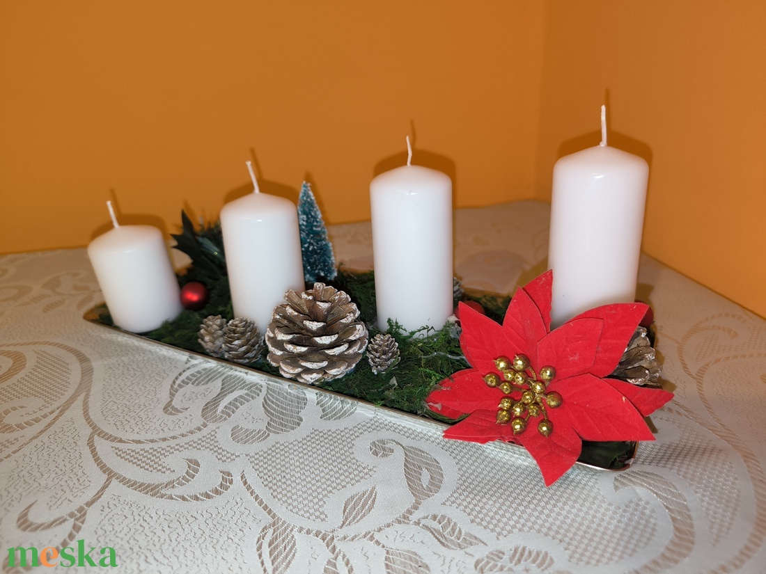 Karácsonyi, adventi asztali dísz (HMD001) - karácsony - adventi díszek - adventi asztaldísz - Meska.hu