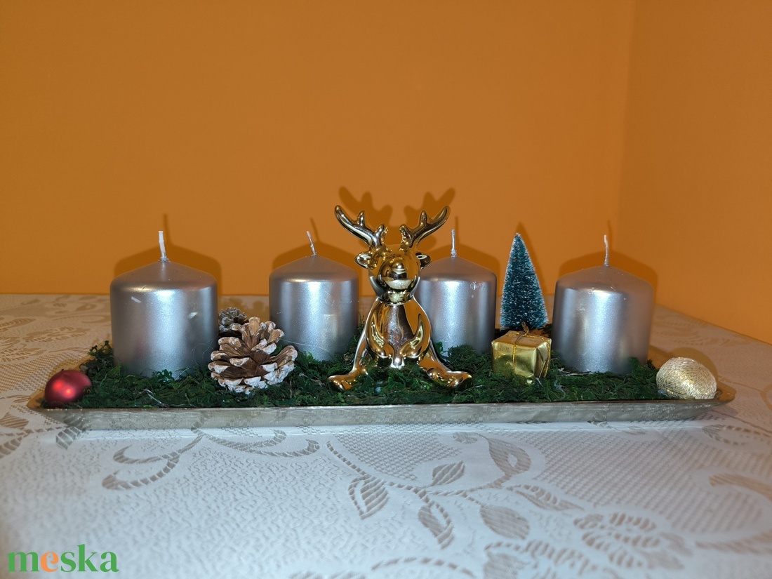 Karácsonyi, adventi asztali dísz (HMD002) - karácsony - adventi díszek - adventi asztaldísz - Meska.hu