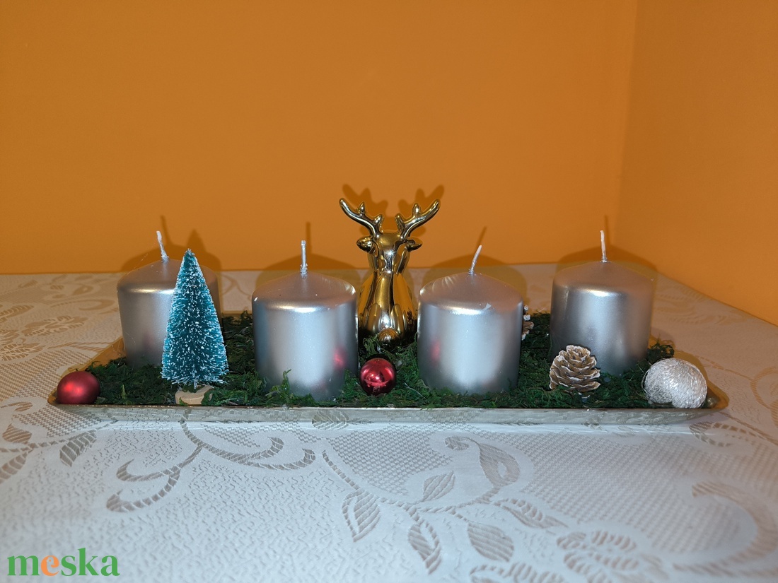 Karácsonyi, adventi asztali dísz (HMD002) - karácsony - adventi díszek - adventi asztaldísz - Meska.hu