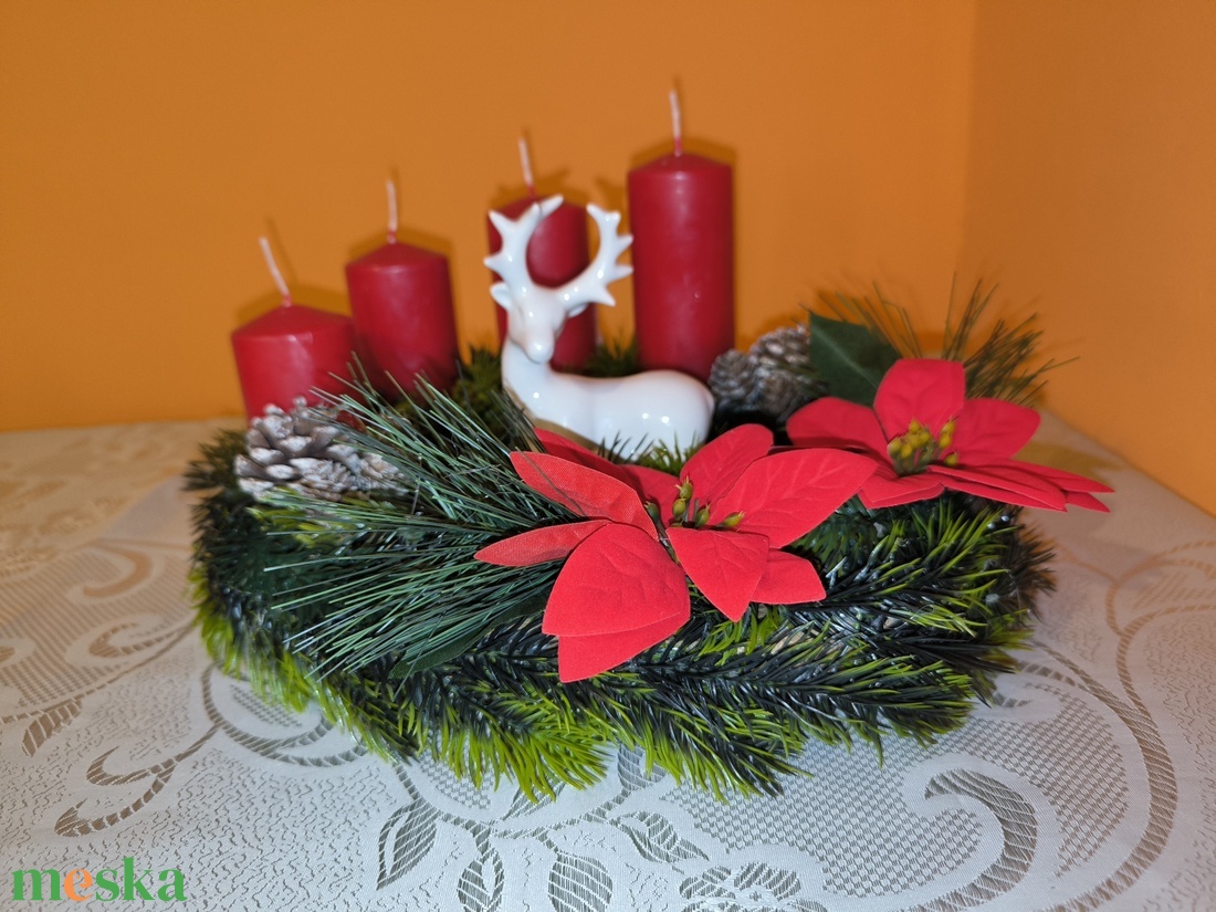 Karácsonyi, adventi asztali dísz (HMD004) - karácsony - adventi díszek - adventi asztaldísz - Meska.hu