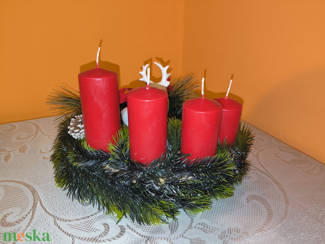 Karácsonyi, adventi asztali dísz (HMD004) - karácsony - adventi díszek - adventi asztaldísz - Meska.hu