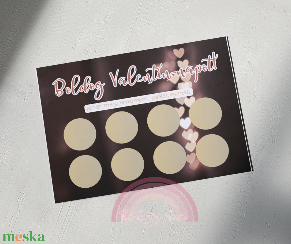 Valentin-napi kaparós sorsjegy 18. - otthon & életmód - papír, írószer - Meska.hu