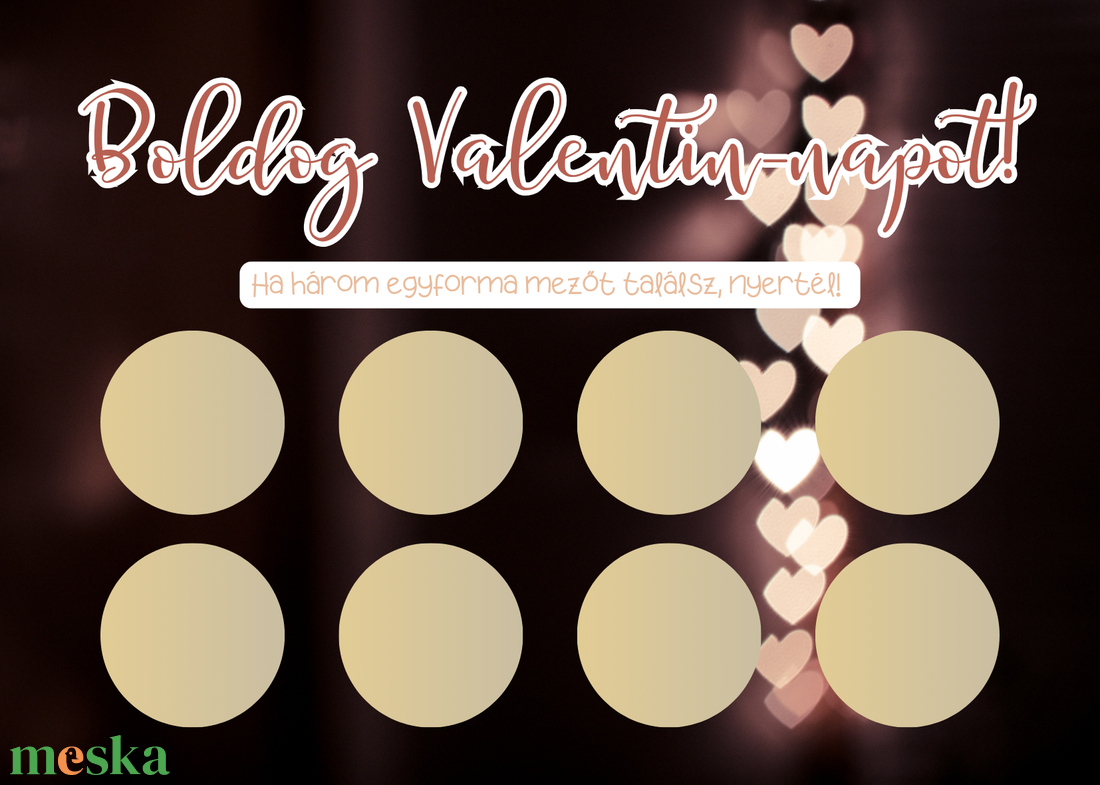 Valentin-napi kaparós sorsjegy 18. - otthon & életmód - papír, írószer - Meska.hu