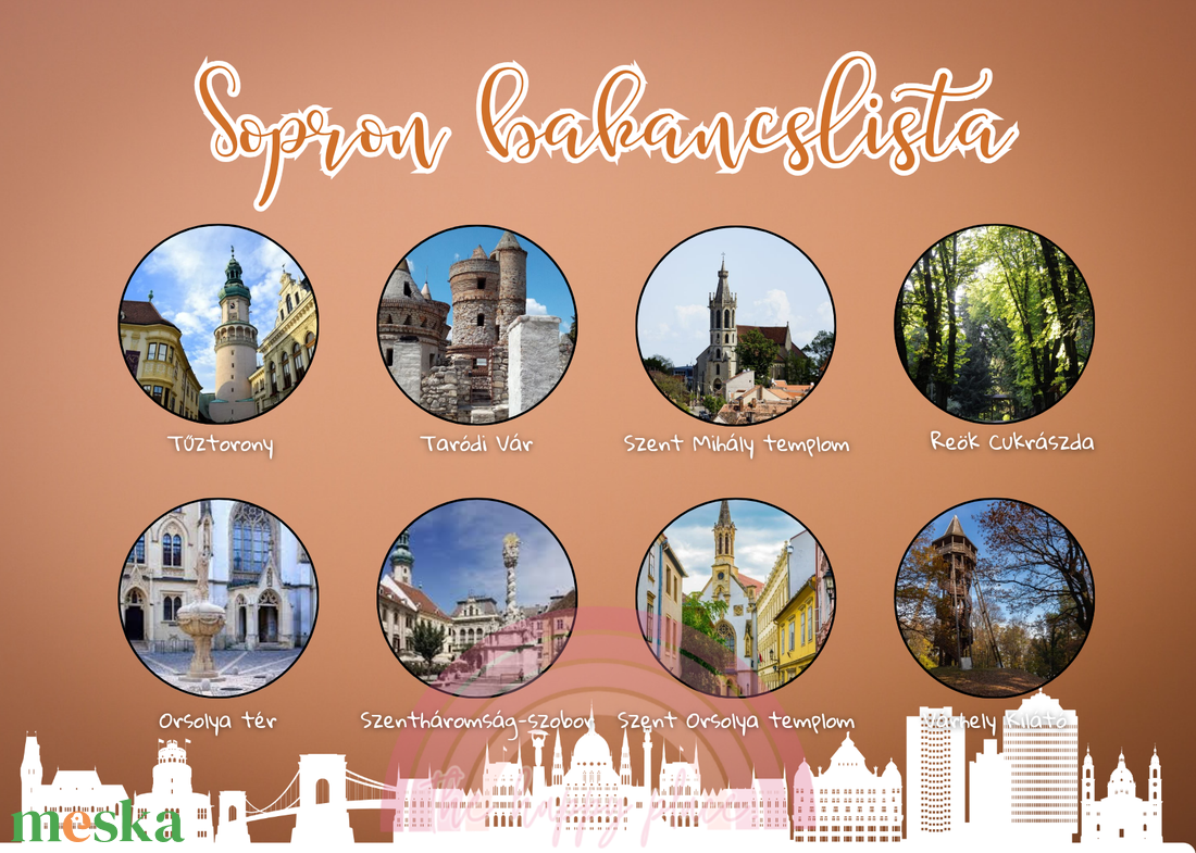 Sopron bakancslista / Kaparós kártya / Utazd körbe Magyarországot! - otthon & életmód - papír, írószer - ajándékozás kellékei - ajándék sorsjegy - Meska.hu Sopron bakancslista / Kaparós kártya / Utazd körbe Magyarországot! - otthon & életmód - papír, írószer - ajándékozás kellékei - ajándék sorsjegy - Meska.hu