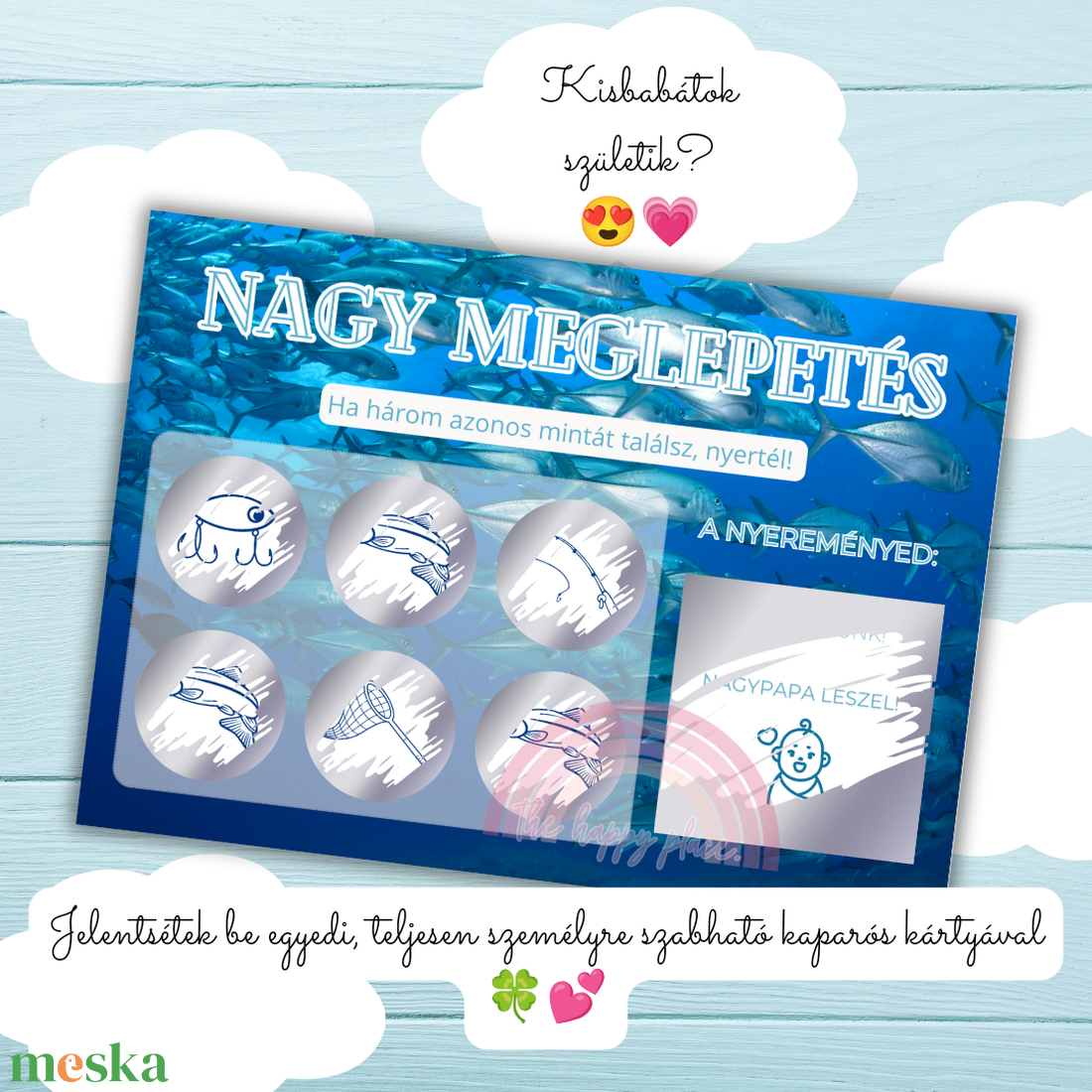 NAGYPAPA LESZEL! kaparós kártya :) / Baba bejelentő / Nagy meglepetés kaparós sorsjegy 2. - otthon & életmód - papír, írószer - ajándékozás kellékei - ajándék sorsjegy - Meska.hu NAGYPAPA LESZEL! kaparós kártya :) / Baba bejelentő / Nagy meglepetés kaparós sorsjegy 2. - otthon & életmód - papír, írószer - ajándékozás kellékei - ajándék sorsjegy - Meska.hu