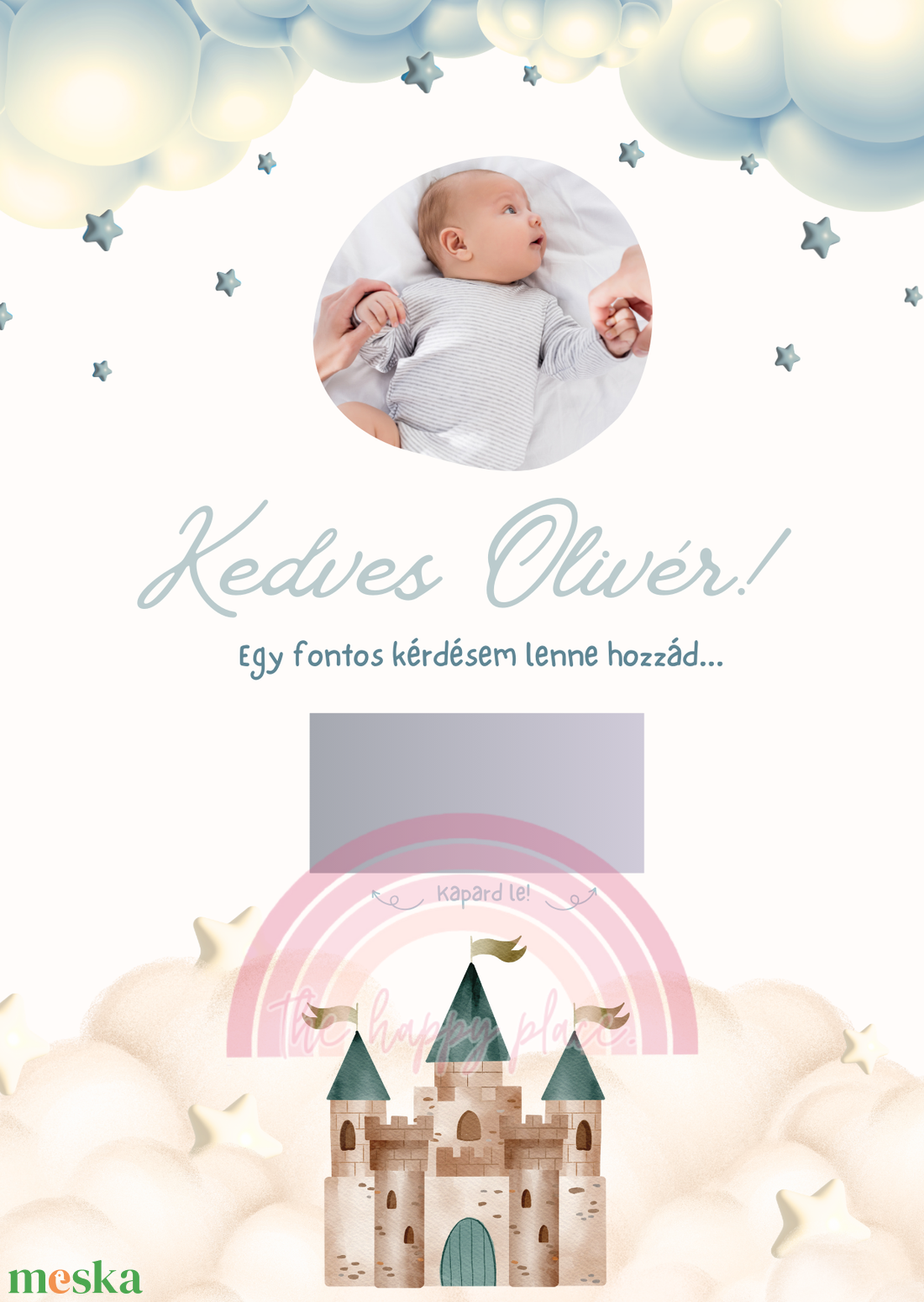 Keresztszülő felkérő FÉNYKÉPES / Lennél a keresztapukám? kaparós kártya :) / Kaparós sorsjegy 2. - otthon & életmód - papír, írószer - ajándékozás kellékei - ajándék sorsjegy - Meska.hu