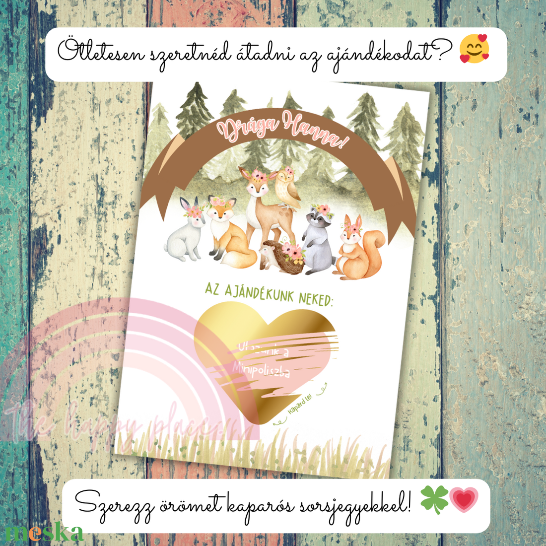 Kaparós kártya gyerekeknek :) / Születésnap, névnap, gyereknap / Ajándékkísérő, ajándék átadás/ Kaparós sorsjegy 1. - otthon & életmód - papír, írószer - ajándékozás kellékei - ajándék sorsjegy - Meska.hu