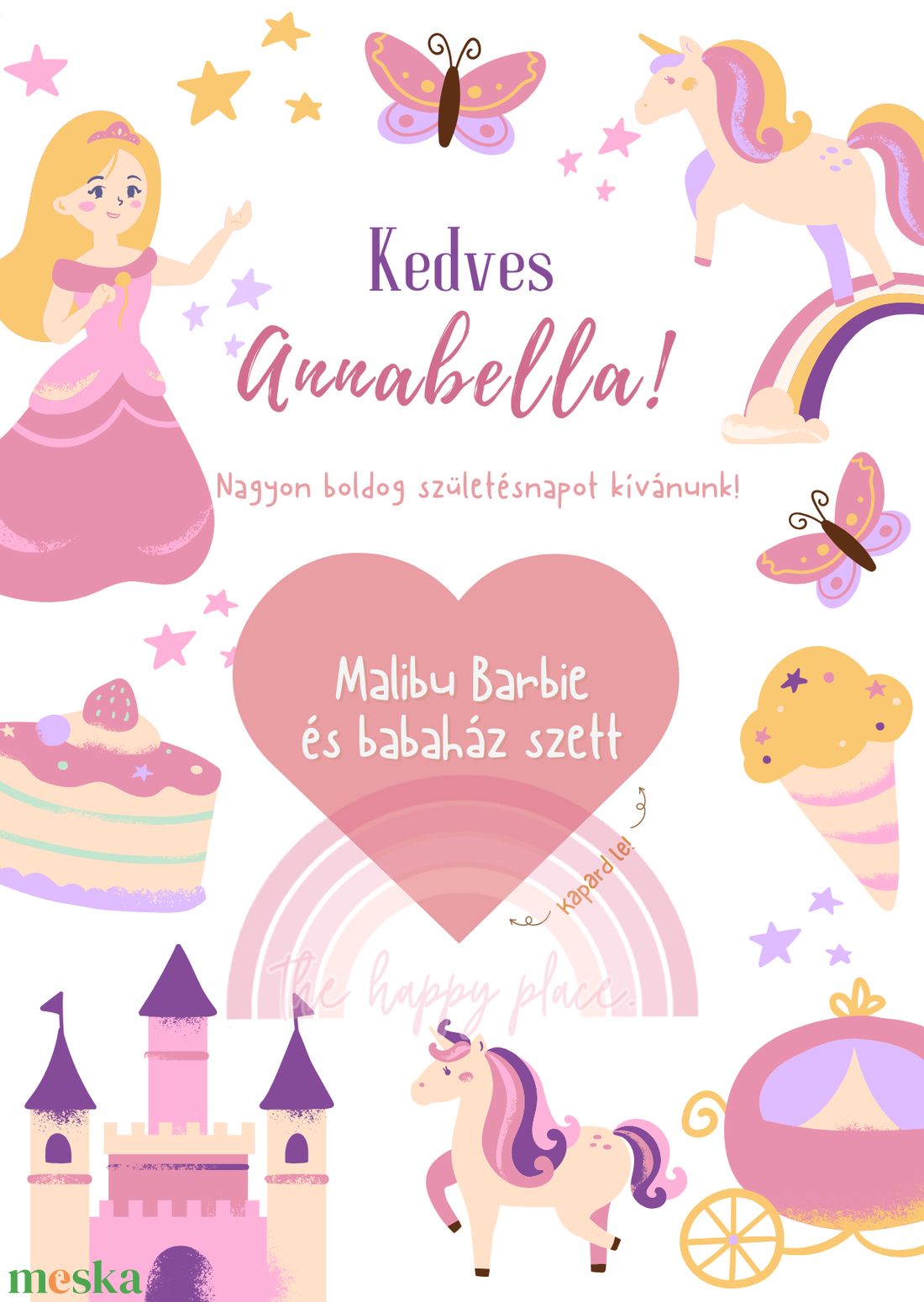 Kaparós kártya gyerekeknek :) / Születésnap, névnap, gyereknap / Ajándékkísérő, ajándék átadás/ Kaparós sorsjegy 8. - otthon & életmód - papír, írószer - ajándékozás kellékei - ajándék sorsjegy - Meska.hu