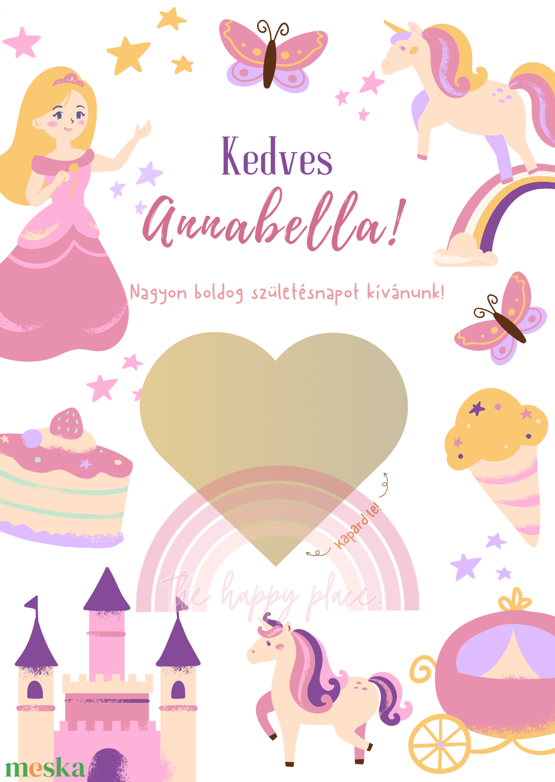 Kaparós kártya gyerekeknek :) / Születésnap, névnap, gyereknap / Ajándékkísérő, ajándék átadás/ Kaparós sorsjegy 8. - otthon & életmód - papír, írószer - ajándékozás kellékei - ajándék sorsjegy - Meska.hu