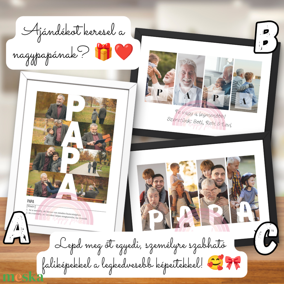 Papa kép / Ajándék papának / Fali dekoráció, falikép, kollázs / digitális, nyomat / A4, A3 - otthon & életmód - dekoráció - kép & falikép - poszter - Meska.hu Papa kép / Ajándék papának / Fali dekoráció, falikép, kollázs / digitális, nyomat / A4, A3 - otthon & életmód - dekoráció - kép & falikép - poszter - Meska.hu
