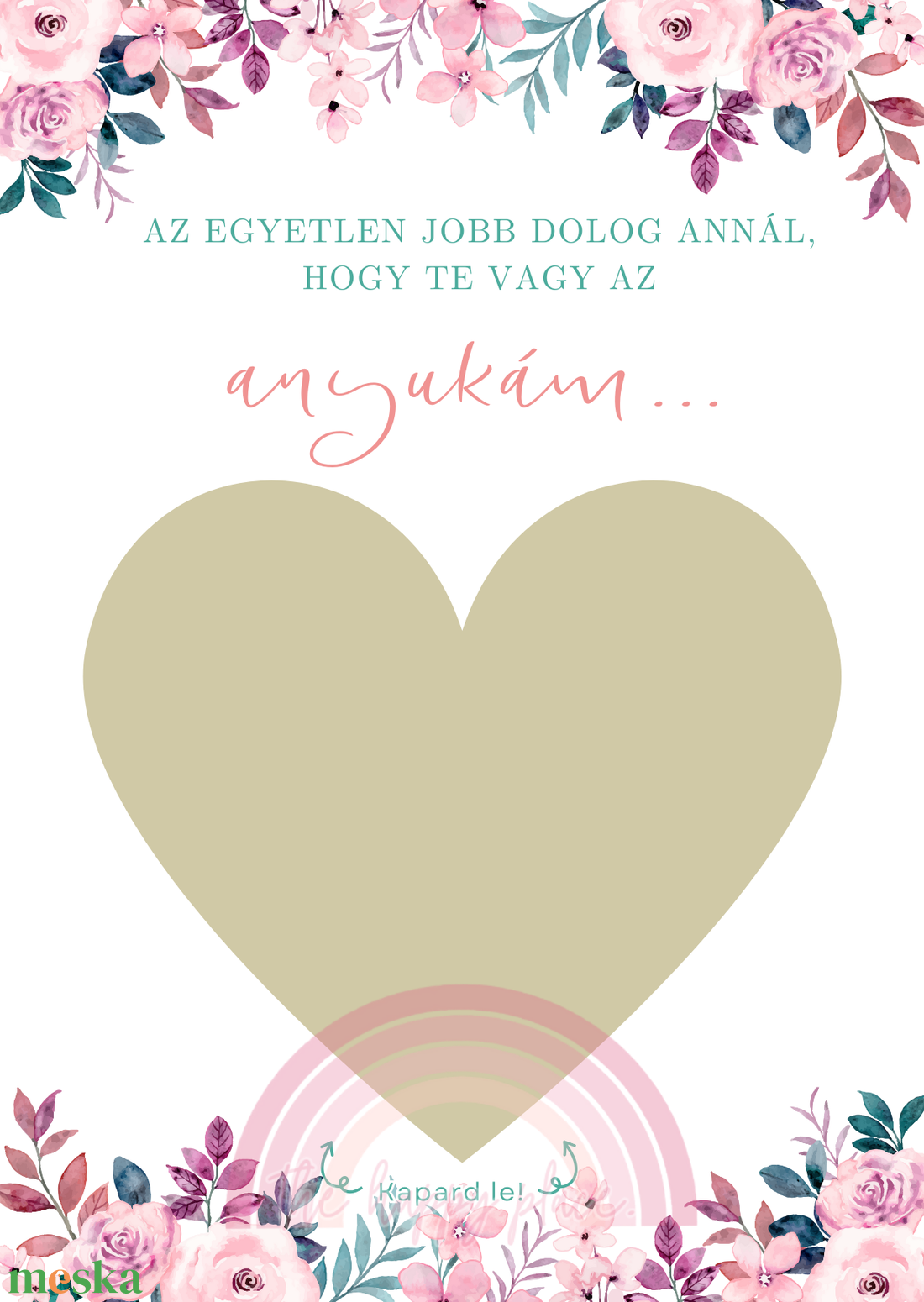 Baba bejelentő kaparós kártya :) / Unoka bejelentő / Szivecskés kaparós sorsjegy 1. - otthon & életmód - papír, írószer - ajándékozás kellékei - ajándék sorsjegy - Meska.hu