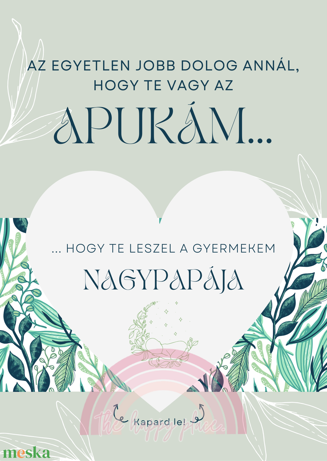 Baba bejelentő kaparós kártya :) / Unoka bejelentő / Szivecskés kaparós sorsjegy 3. - otthon & életmód - papír, írószer - ajándékozás kellékei - ajándék sorsjegy - Meska.hu