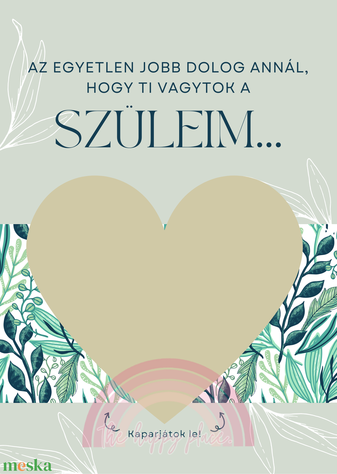 Baba bejelentő kaparós kártya :) / Unoka bejelentő / Szivecskés kaparós sorsjegy 3. - otthon & életmód - papír, írószer - ajándékozás kellékei - ajándék sorsjegy - Meska.hu