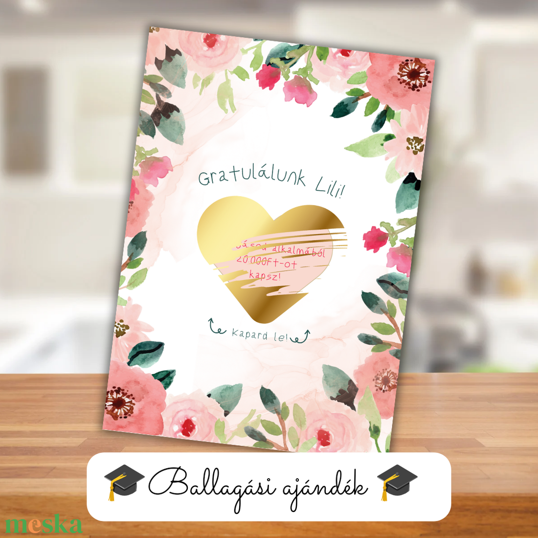 Ballagási kaparós kártya 5. / Ajándék, ballagás, diploma / Kaparós sorsjegy - otthon & életmód - papír, írószer - ajándékozás kellékei - ajándék sorsjegy - Meska.hu