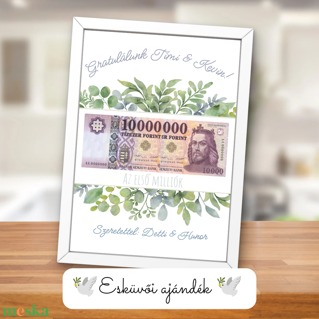 Esküvői pénzátadó / Az első milliónk kép / Pénzátadó ajándék / Dekoráció, falikép, kollázs / digitális, nyomat / A4,A3 - otthon & életmód - papír, írószer - ajándékozás kellékei - pénzátadó képkeret - Meska.hu Esküvői pénzátadó / Az első milliónk kép / Pénzátadó ajándék / Dekoráció, falikép, kollázs / digitális, nyomat / A4,A3 - otthon & életmód - papír, írószer - ajándékozás kellékei - pénzátadó képkeret - Meska.hu
