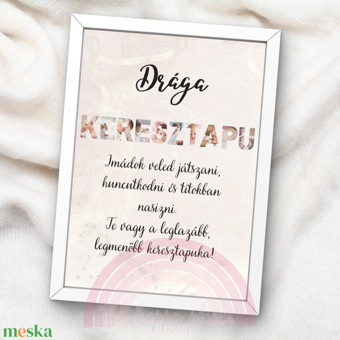 Apák napi ajándék 26. / Ajándék keresztapának / Fali dekoráció, falikép, kollázs / digitális, nyomat / A4,A3 - otthon & életmód - dekoráció - kép & falikép - poszter - Meska.hu
