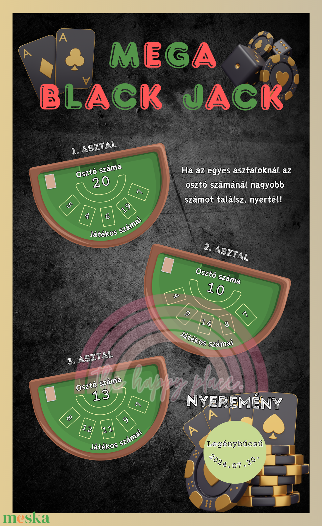 Mega Black Jack kaparós kártya / Ajándék, születésnap, névnap, ünnep, céges, legénybúcsú / Egyedi kaparós sorsjegy - otthon & életmód - papír, írószer - Meska.hu Mega Black Jack kaparós kártya / Ajándék, születésnap, névnap, ünnep, céges, legénybúcsú / Egyedi kaparós sorsjegy - otthon & életmód - papír, írószer - Meska.hu