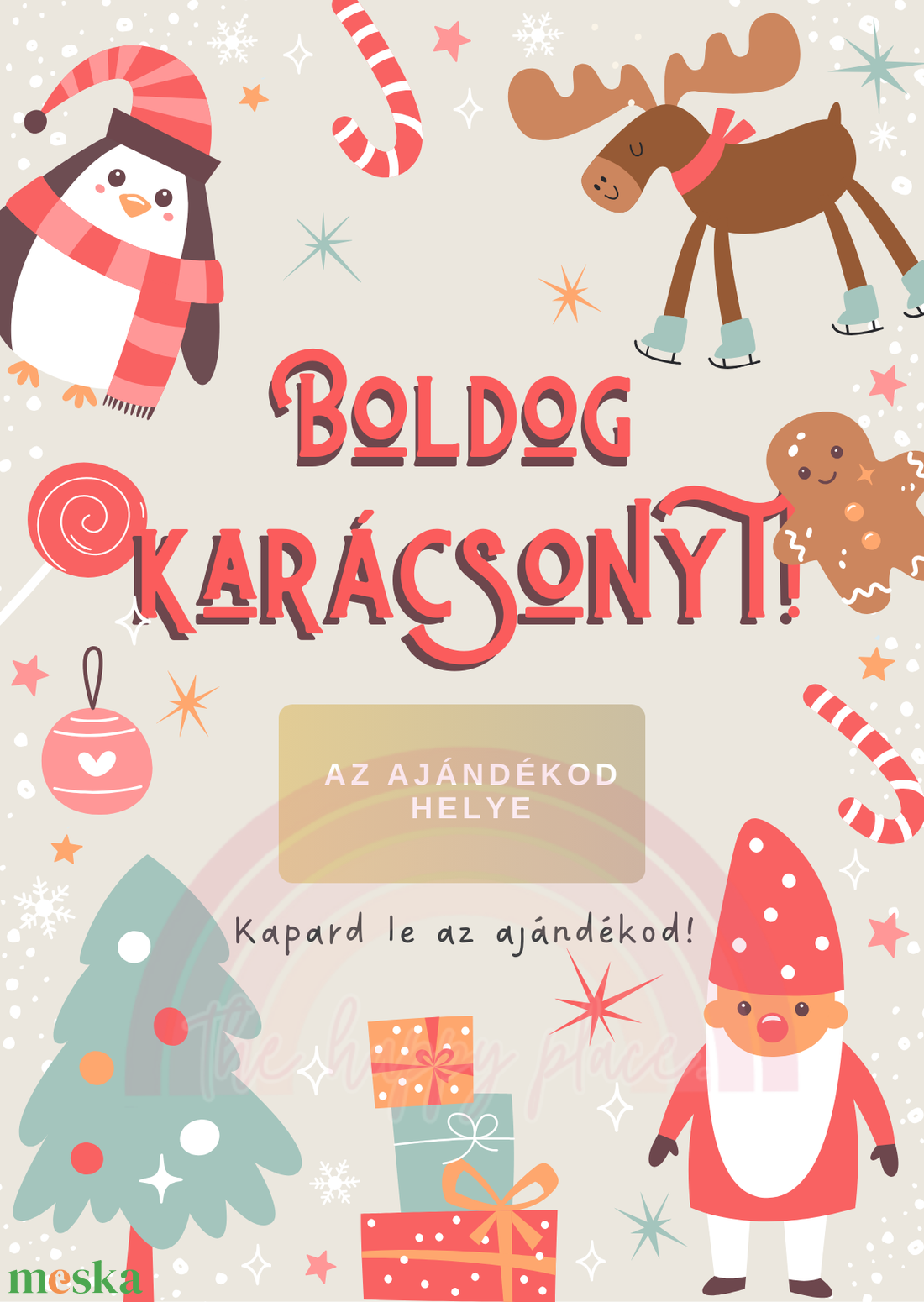 Karácsonyi kaparós kártya 9. / Ajándék, meglepetés / Kaparós sorsjegy / Karácsonyi ajándék - karácsony - karácsonyi ajándékozás - karácsonyi képeslap, üdvözlőlap, ajándékkísérő - Meska.hu Karácsonyi kaparós kártya 9. / Ajándék, meglepetés / Kaparós sorsjegy / Karácsonyi ajándék - karácsony - karácsonyi ajándékozás - karácsonyi képeslap, üdvözlőlap, ajándékkísérő - Meska.hu