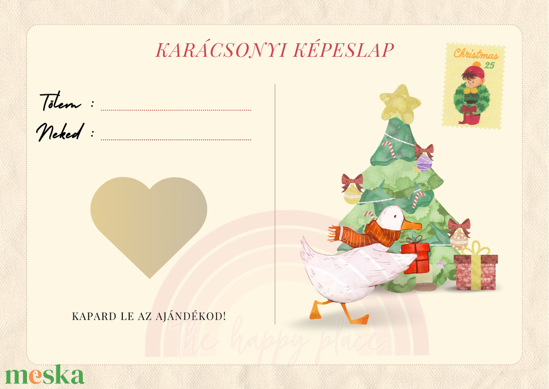Karácsonyi kaparós kártya 28. / Ajándék, meglepetés / Kaparós sorsjegy / Karácsonyi ajándék - karácsony - karácsonyi ajándékozás - karácsonyi képeslap, üdvözlőlap, ajándékkísérő - Meska.hu Karácsonyi kaparós kártya 28. / Ajándék, meglepetés / Kaparós sorsjegy / Karácsonyi ajándék - karácsony - karácsonyi ajándékozás - karácsonyi képeslap, üdvözlőlap, ajándékkísérő - Meska.hu