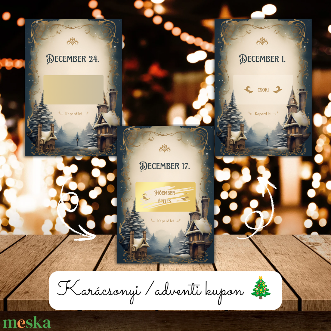 Adventi kupon 24db / Karácsonyi kupon / Mikulás kupon / Ajándék, meglepetés / Kaparós sorsjegy / Karácsonyi ajándék 2. - karácsony - adventi díszek - adventi naptár - Meska.hu Adventi kupon 24db / Karácsonyi kupon / Mikulás kupon / Ajándék, meglepetés / Kaparós sorsjegy / Karácsonyi ajándék 2. - karácsony - adventi díszek - adventi naptár - Meska.hu