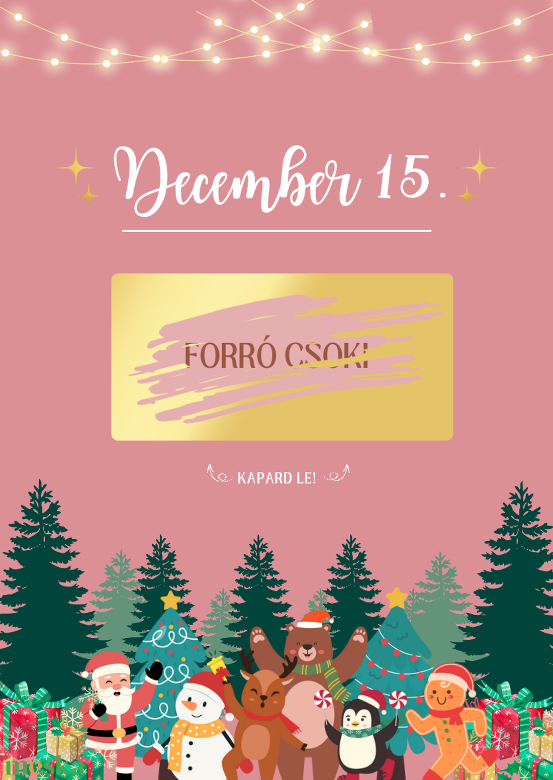 Adventi kupon 24db / Karácsonyi kupon / Mikulás kupon / Ajándék, meglepetés / Kaparós sorsjegy / Karácsonyi ajándék 5. - karácsony - adventi díszek - adventi naptár - Meska.hu Adventi kupon 24db / Karácsonyi kupon / Mikulás kupon / Ajándék, meglepetés / Kaparós sorsjegy / Karácsonyi ajándék 5. - karácsony - adventi díszek - adventi naptár - Meska.hu