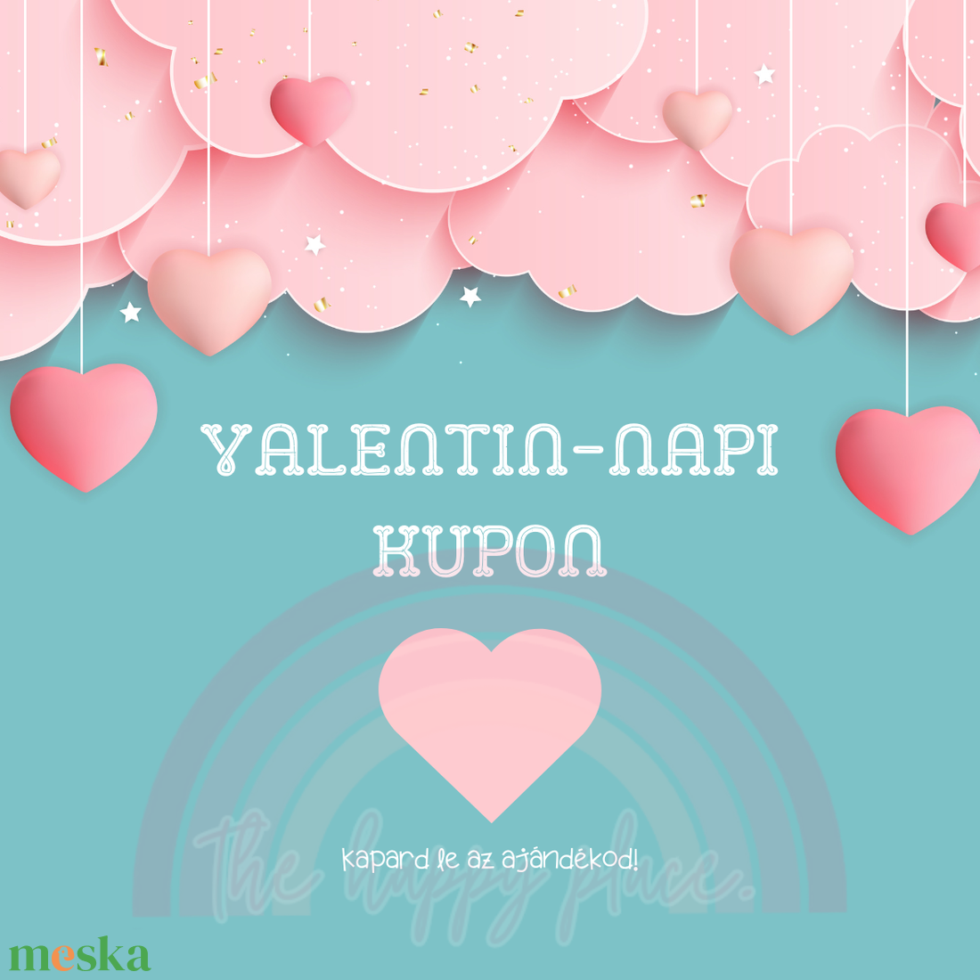 Valentin-napi kupon 3. / Kaparós sorsjegy / Valentin-napi ajándék  - otthon & életmód - papír, írószer - ajándékozás kellékei - ajándék sorsjegy - Meska.hu