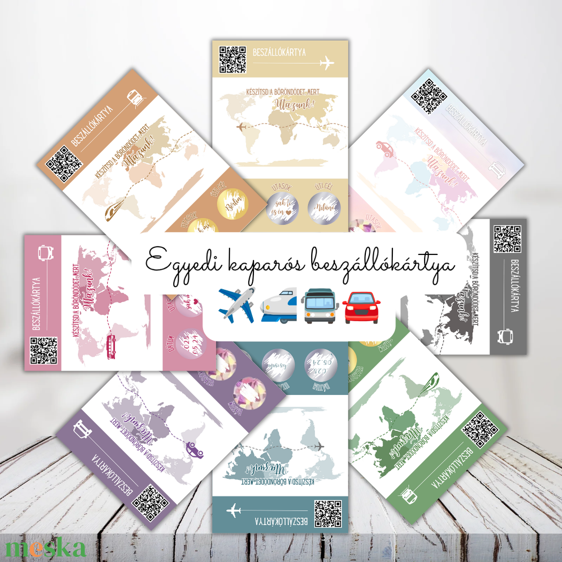 Kaparós képeslap QR kóddal utazáshoz / Ajándék, repülőút, buszos utazás, autóút, vonatút / Beszállókártya, boarding pass - otthon & életmód - papír, írószer - ajándékozás kellékei - ajándék sorsjegy - Meska.hu Kaparós képeslap QR kóddal utazáshoz / Ajándék, repülőút, buszos utazás, autóút, vonatút / Beszállókártya, boarding pass - otthon & életmód - papír, írószer - ajándékozás kellékei - ajándék sorsjegy - Meska.hu