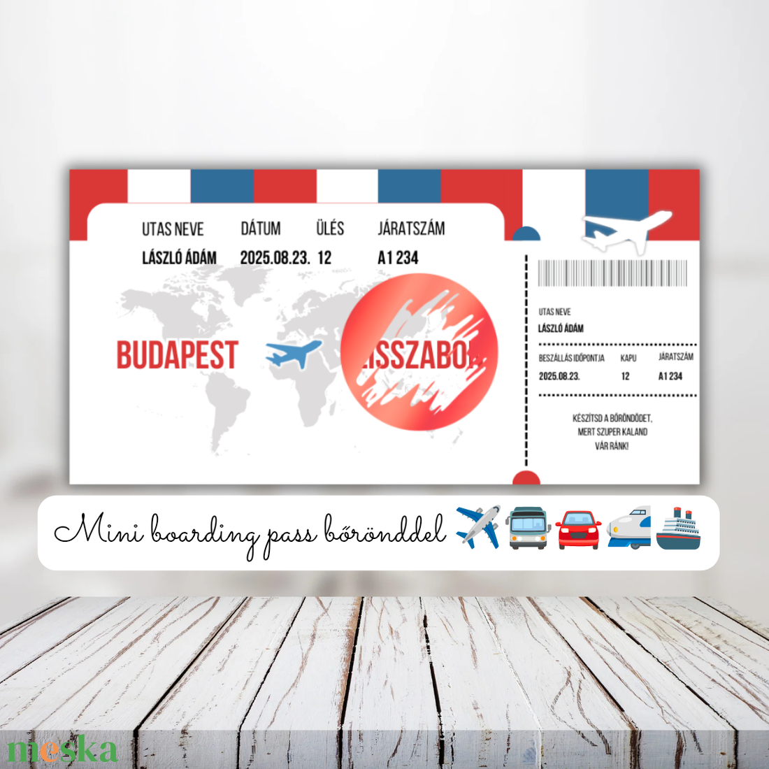 Mini kaparós boarding pass bőrönddel / Ajándék, repülőút, buszos utazás, autóút, vonatút / Beszállókártya, boarding pass - otthon & életmód - papír, írószer - ajándékozás kellékei - ajándék sorsjegy - Meska.hu Mini kaparós boarding pass bőrönddel / Ajándék, repülőút, buszos utazás, autóút, vonatút / Beszállókártya, boarding pass - otthon & életmód - papír, írószer - ajándékozás kellékei - ajándék sorsjegy - Meska.hu