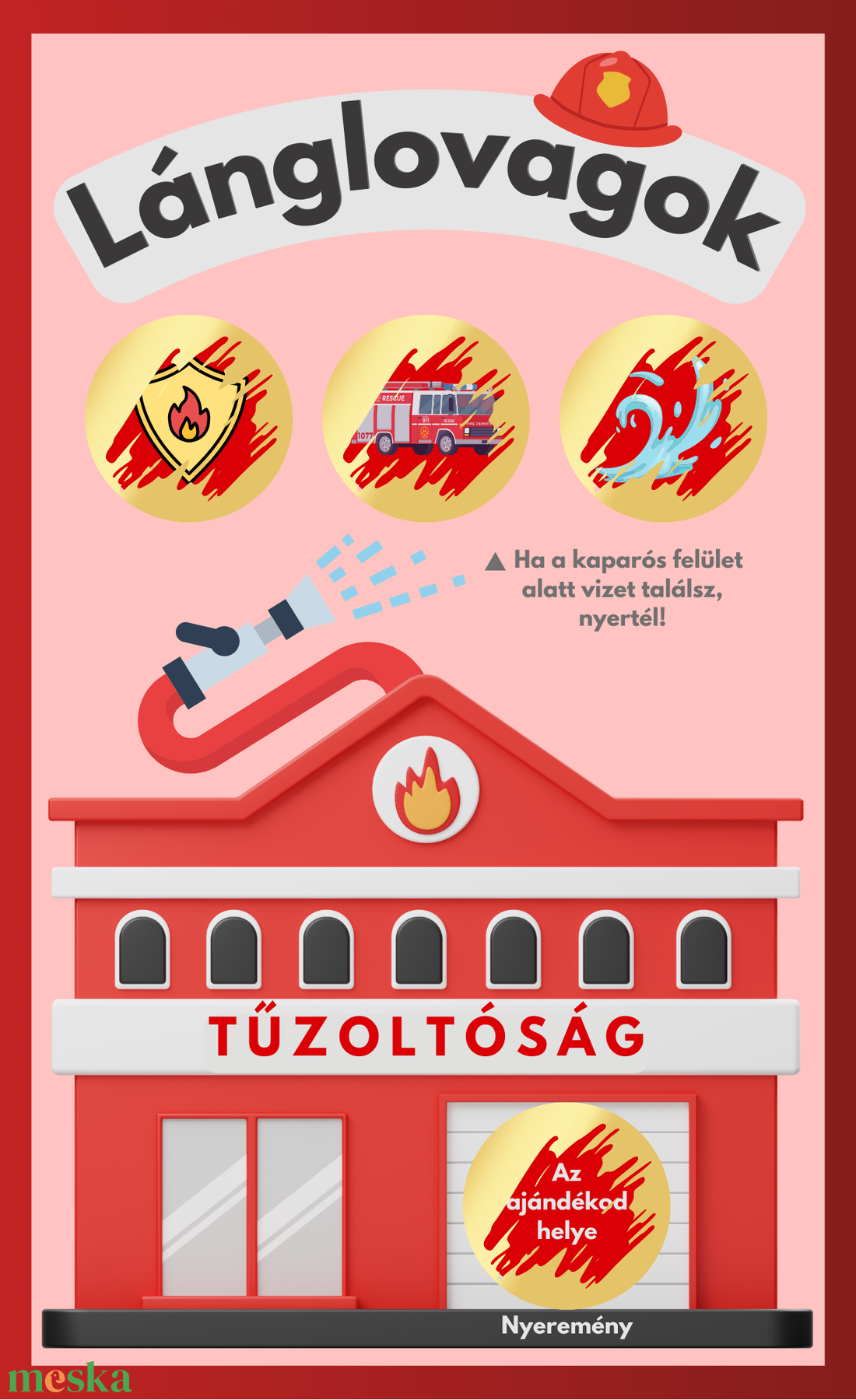 Tűzoltó kaparós kártya :) / Születésnap, névnap, céges, legénybúcsú, lánybúcsú / Baba bejelentő / Ajándék átadó - otthon & életmód - papír, írószer - ajándékozás kellékei - ajándék sorsjegy - Meska.hu Tűzoltó kaparós kártya :) / Születésnap, névnap, céges, legénybúcsú, lánybúcsú / Baba bejelentő / Ajándék átadó - otthon & életmód - papír, írószer - ajándékozás kellékei - ajándék sorsjegy - Meska.hu