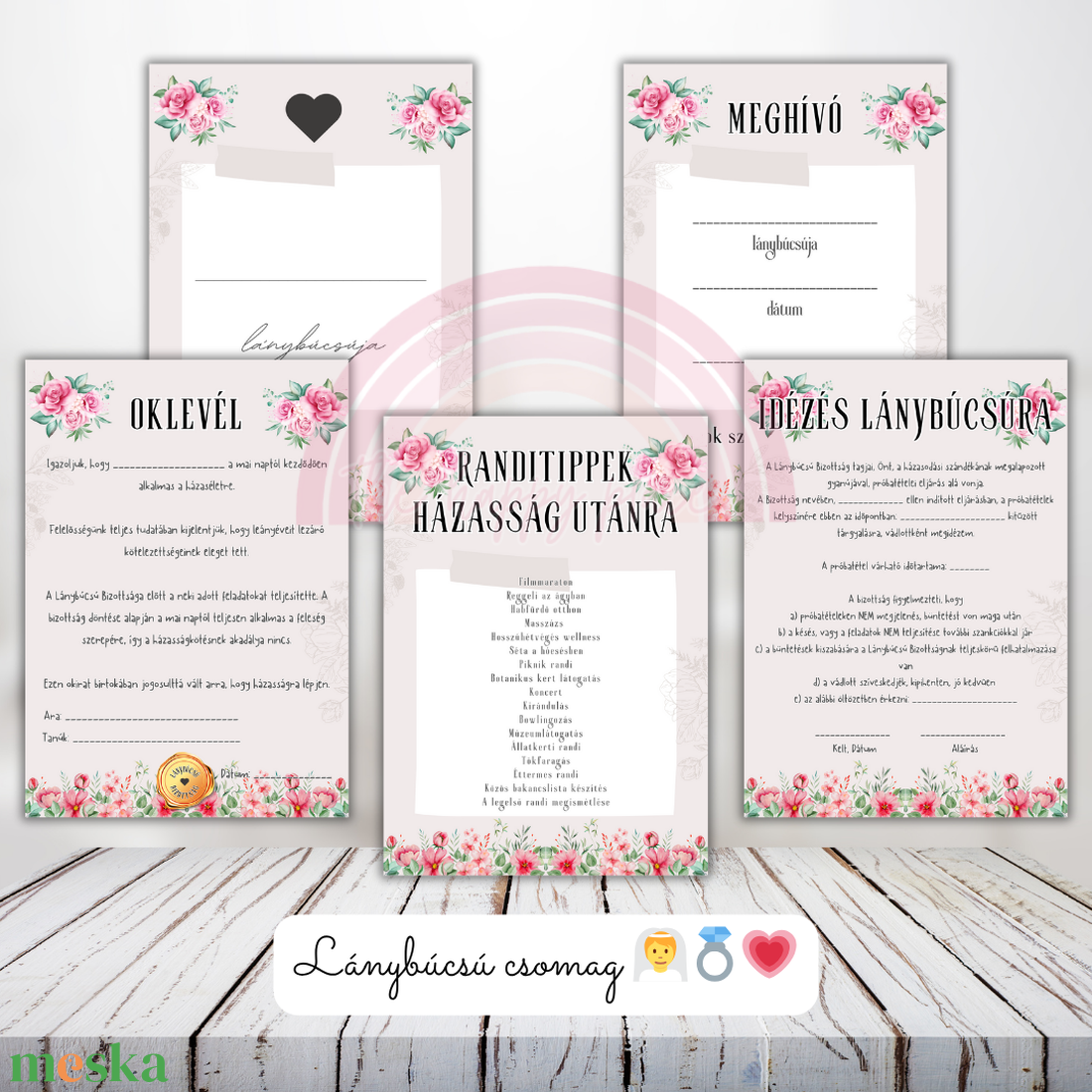 Lánybúcsús játékok / Lánybúcsú buli / Feladatok, kihívások, kvízek / Digitális, nyomtatott / Csomag 1. - esküvő - lánybúcsú - Meska.hu