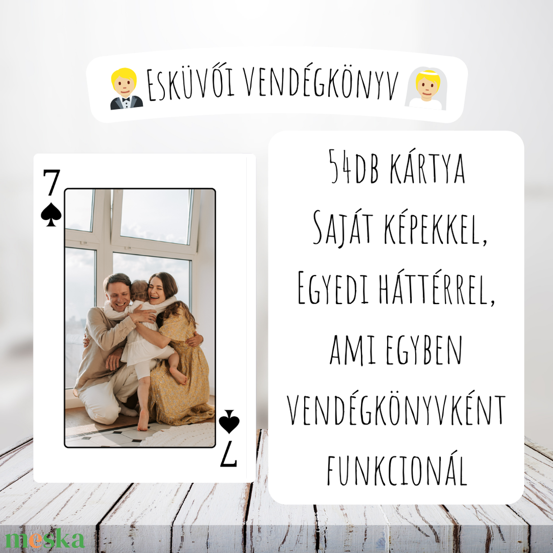 Esküvő vendégkönyv / Francia kártya / Póker / Fényképes kártyajáték / Egyedi kártyapakli - esküvő - emlék & ajándék - vendégkönyv - Meska.hu Esküvő vendégkönyv / Francia kártya / Póker / Fényképes kártyajáték / Egyedi kártyapakli - esküvő - emlék & ajándék - vendégkönyv - Meska.hu