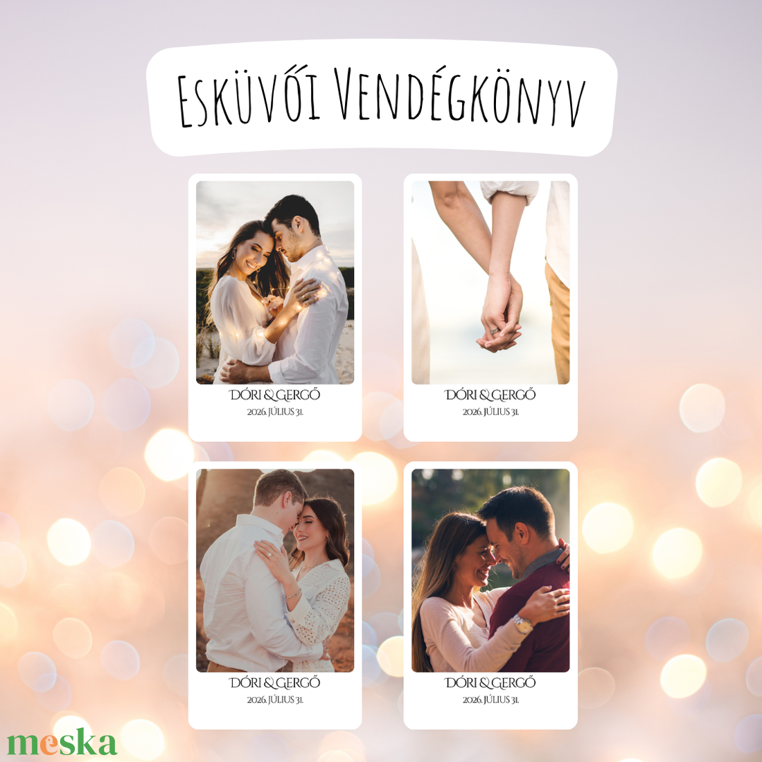 Esküvő vendégkönyv / Francia kártya / Póker / Fényképes kártyajáték / Egyedi kártyapakli - esküvő - emlék & ajándék - vendégkönyv - Meska.hu