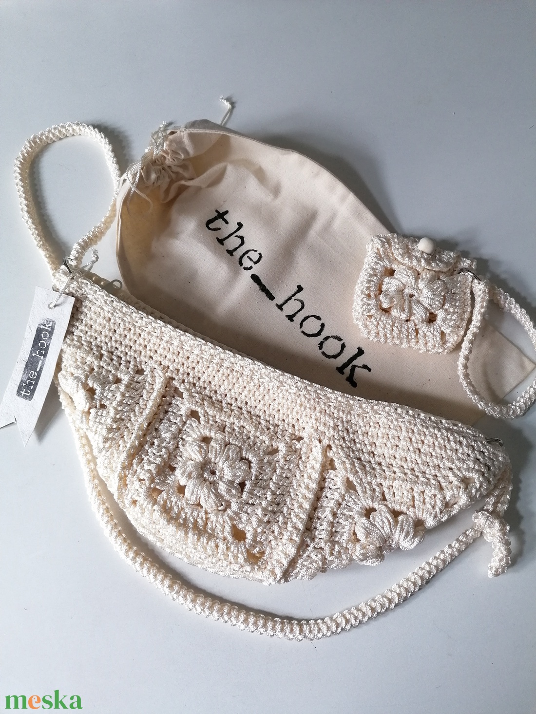 Horgolt crossbody táska - táska & tok - kézitáska & válltáska - alkalmi táska - Meska.hu