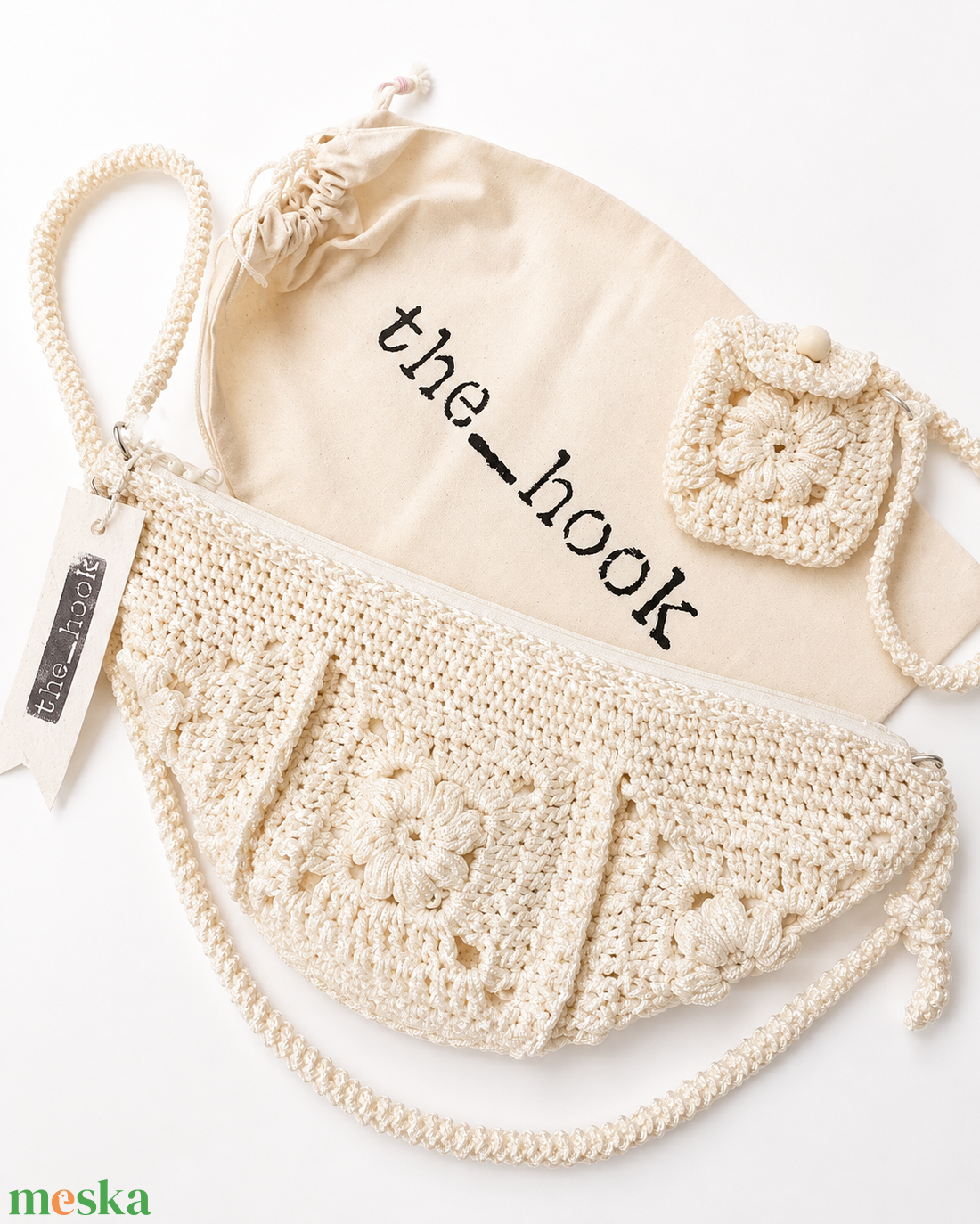 Horgolt crossbody táska - táska & tok - kézitáska & válltáska - alkalmi táska - Meska.hu