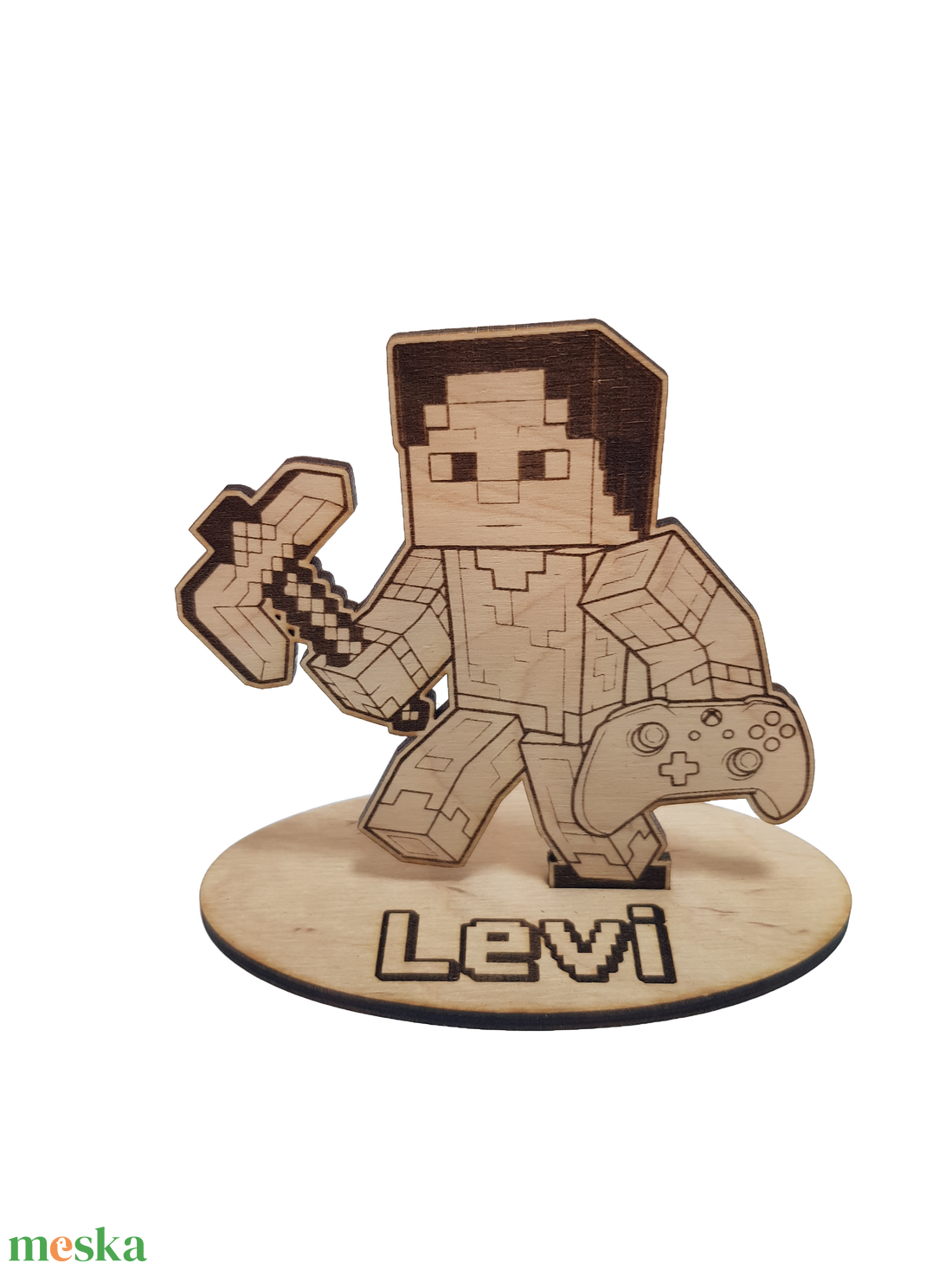 Minecraft Gamer Asztaldísz  Névre Szóló, Két Méretben - otthon & életmód - dekoráció - asztal és polc dekoráció - asztaldísz - Meska.hu