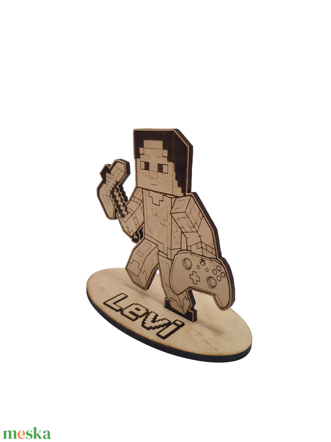 Minecraft Gamer Asztaldísz  Névre Szóló, Két Méretben - otthon & életmód - dekoráció - asztal és polc dekoráció - asztaldísz - Meska.hu