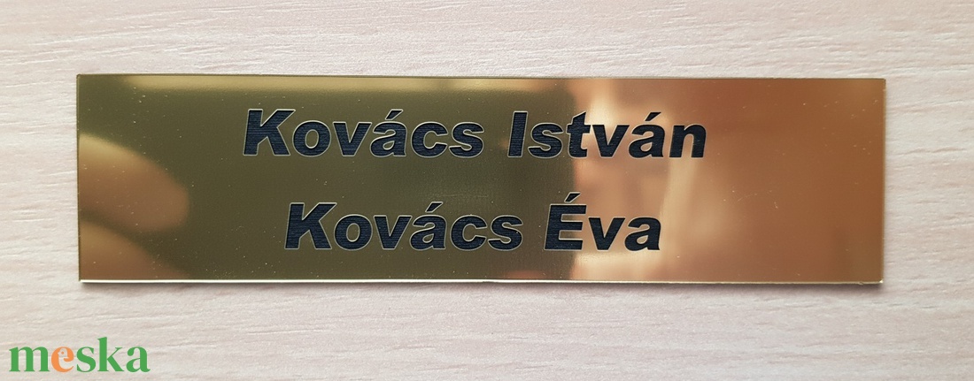 Egyedi Ajtónévtábla  Szállítás Akár 590 Ft!  Arany/Ezüst - otthon & életmód - ház & kert - névtábla - Meska.hu