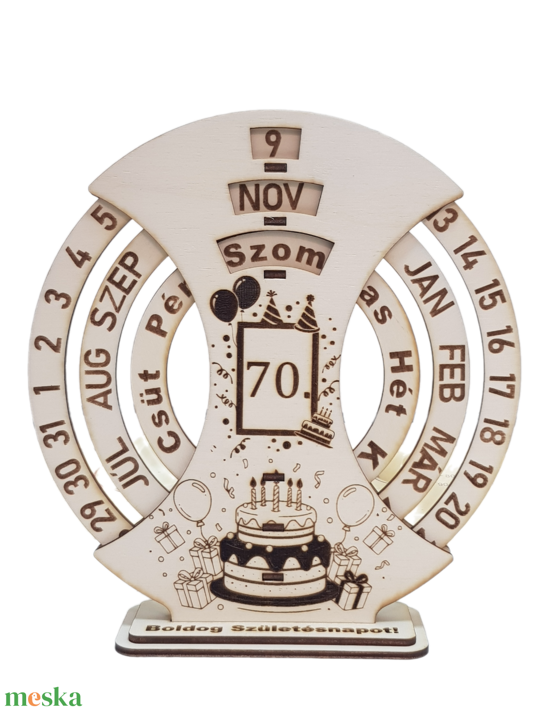 Személyre Szabott Szülinapi Öröknaptár - otthon & életmód - dekoráció - fali és függő dekoráció - falinaptár & öröknaptár - Meska.hu