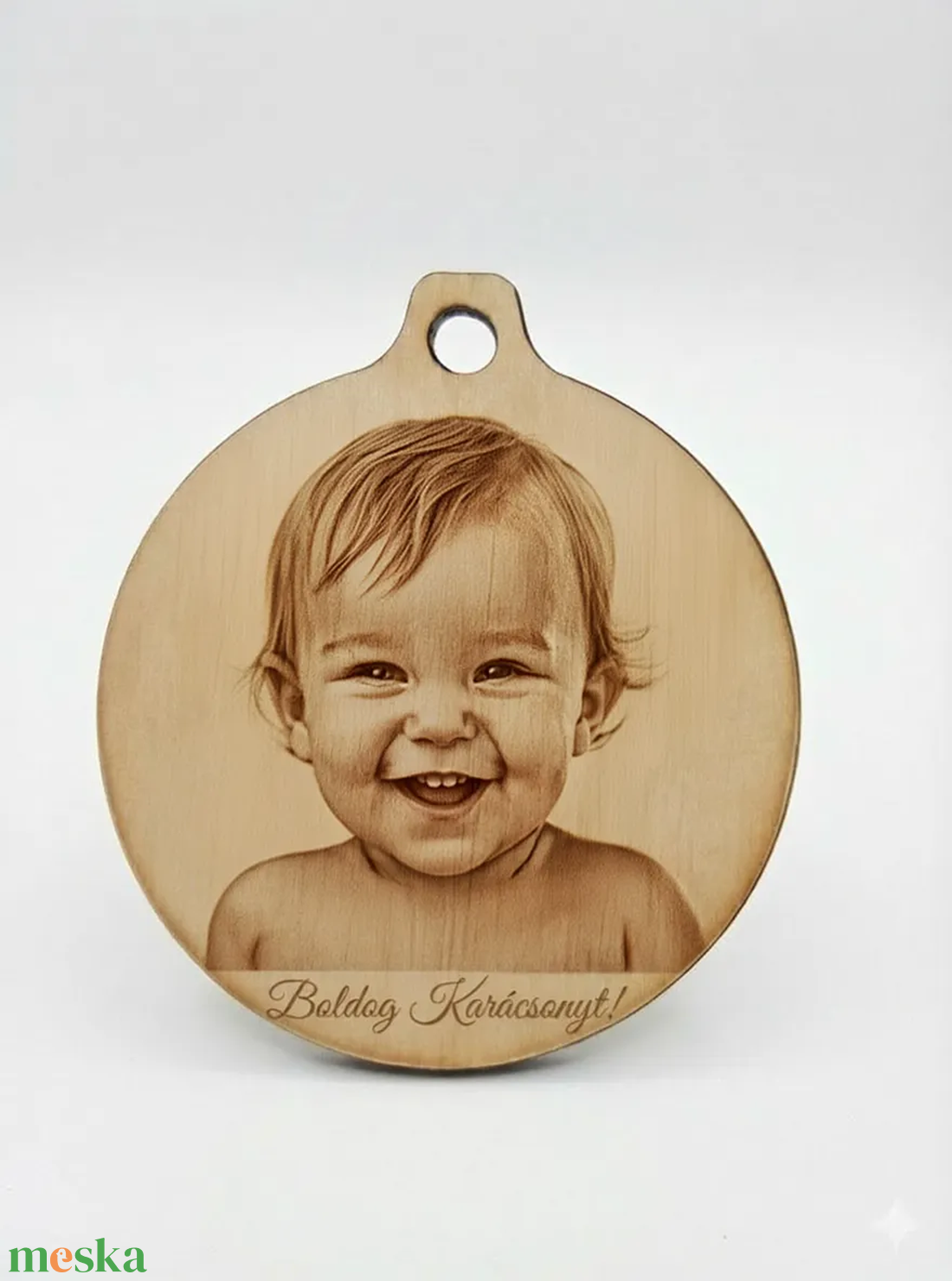 Egyedi Fényképes Karácsonyfadísz Fából � Postázás már 450Ft-tól ! - Igazán Személyes Ajándék - karácsony - karácsonyi lakásdekoráció - karácsonyfadíszek - Meska.hu