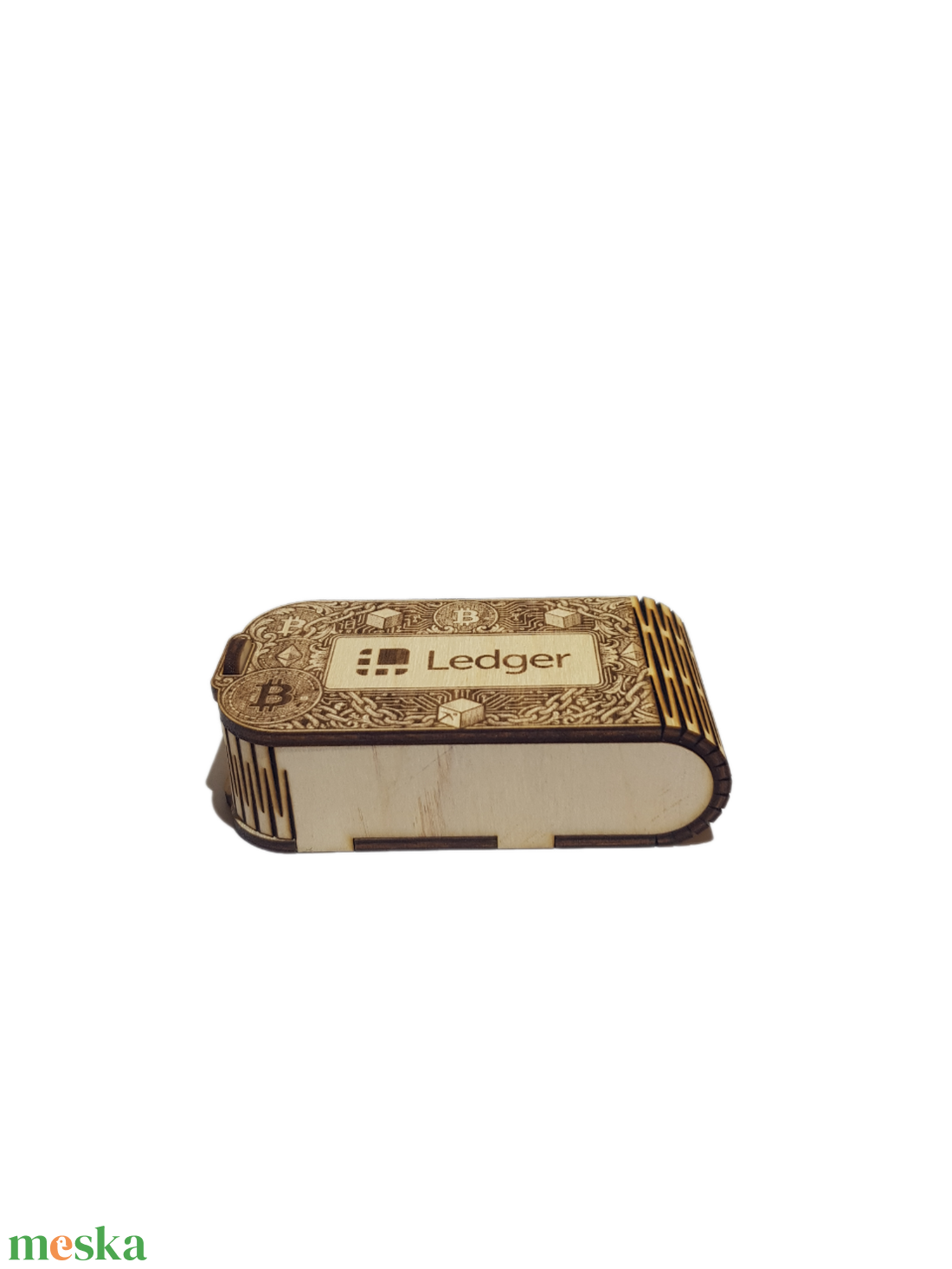 Ledger Tok Fából � Gravírozott Hardvertárca Tároló Nano S/S Plus-hoz - táska & tok - pénztárca & más tok - pénztárca - férfi pénztárca - Meska.hu