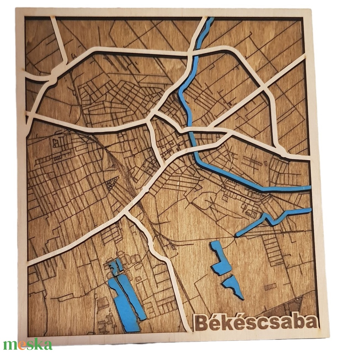 Többrétegű Egyedi Fa Térkép � A Te kedvenc helyed, 3D-ben - otthon & életmód - dekoráció - fali és függő dekoráció - térkép - Meska.hu